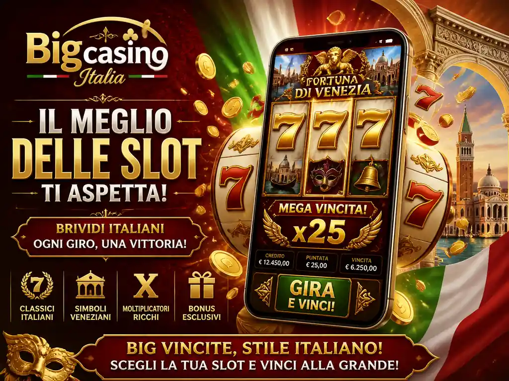 Bigcasino Italia slot Fortuna di Venezia mega vincita x25